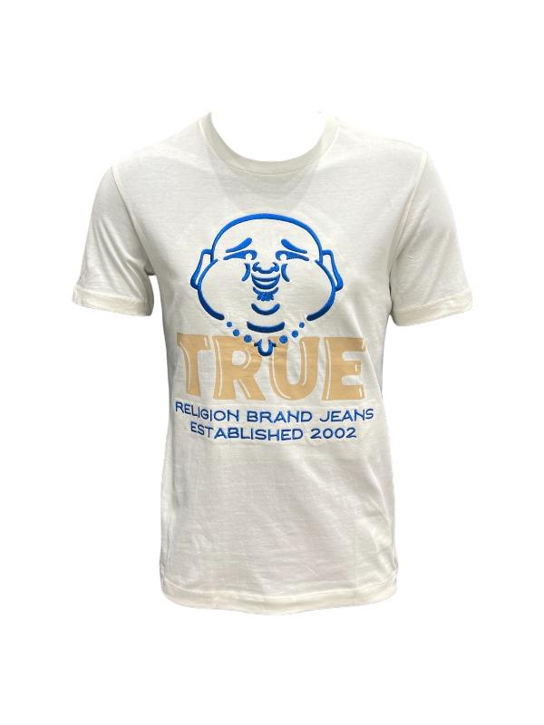 True Religion T-Shirt True Buddha Winter White