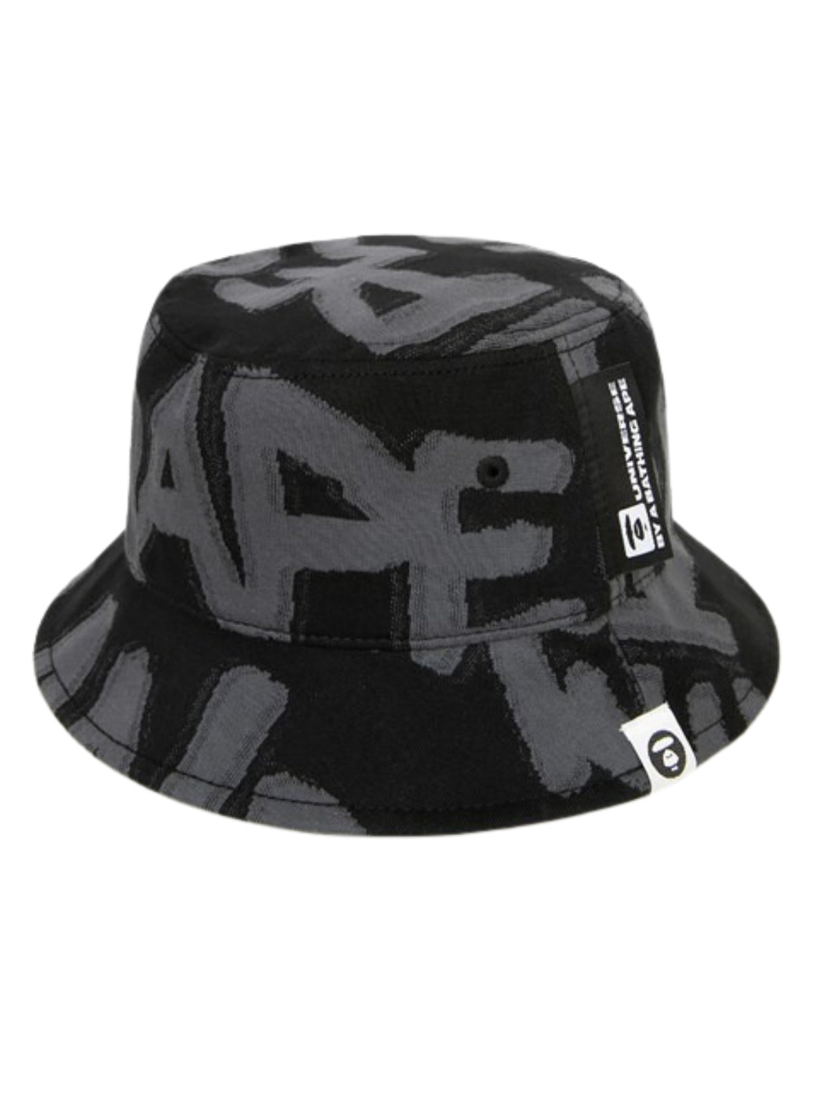 Aape Bucket Hat Camo Logo Black Grey