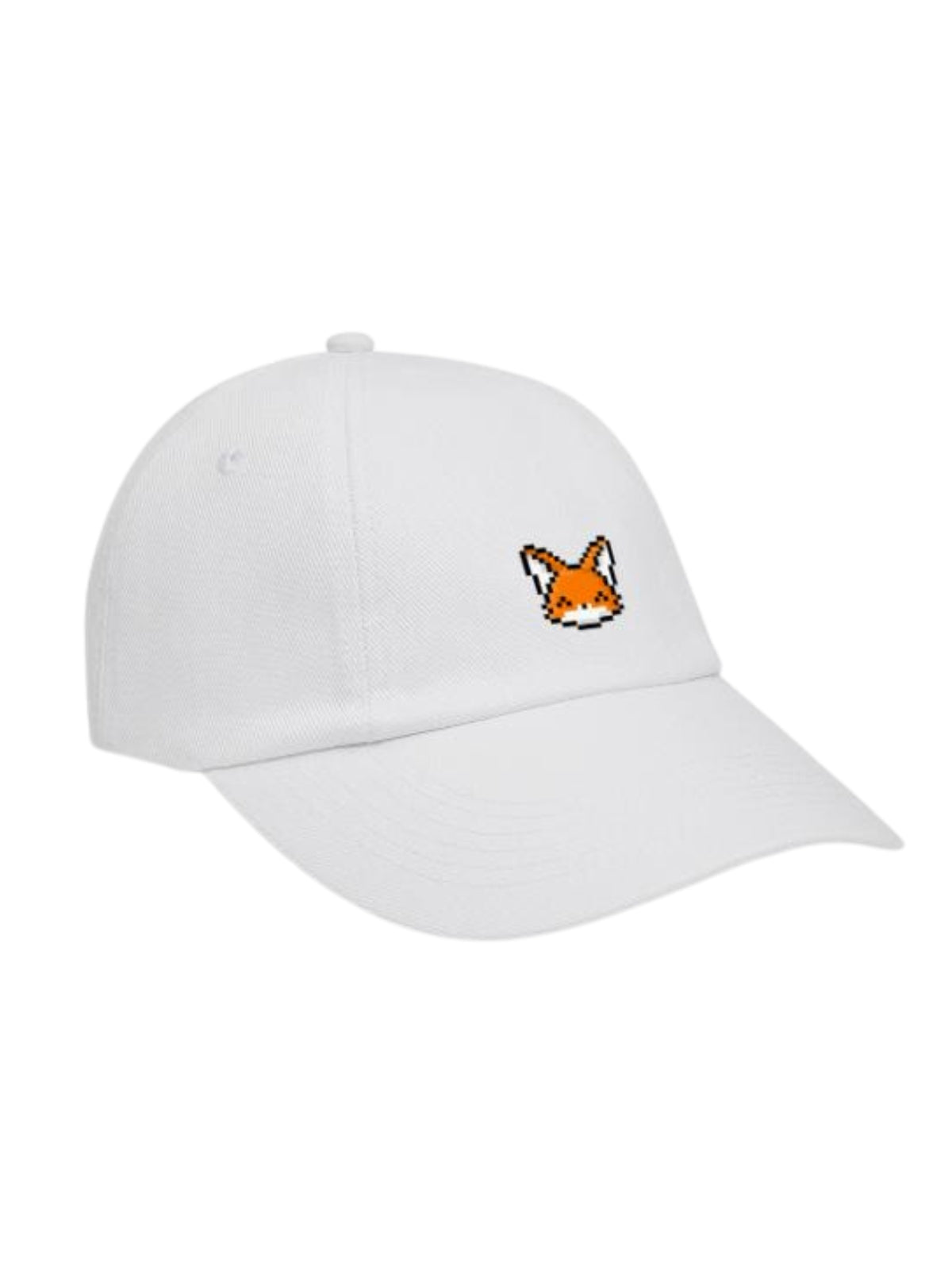 Maison Kitsune Cap Large Fox Head White