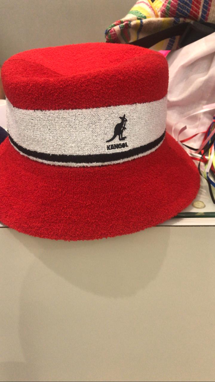 Kangol Bucket Hat Bermuda Striped Red-White