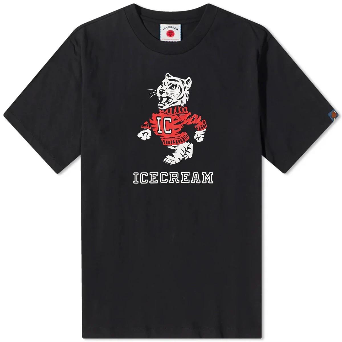 Ice-Cream T-Shirt Mascot Black