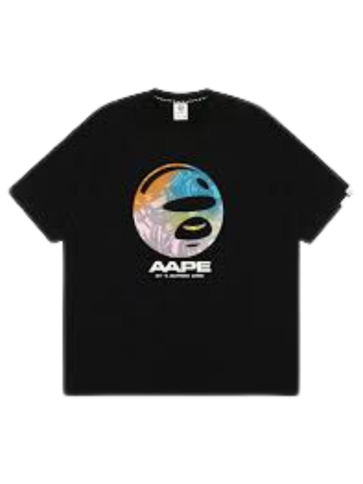 Aape T-Shirt Camo Moonface Black