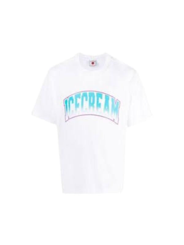 Ice-Cream T-Shirt Arched Logo White