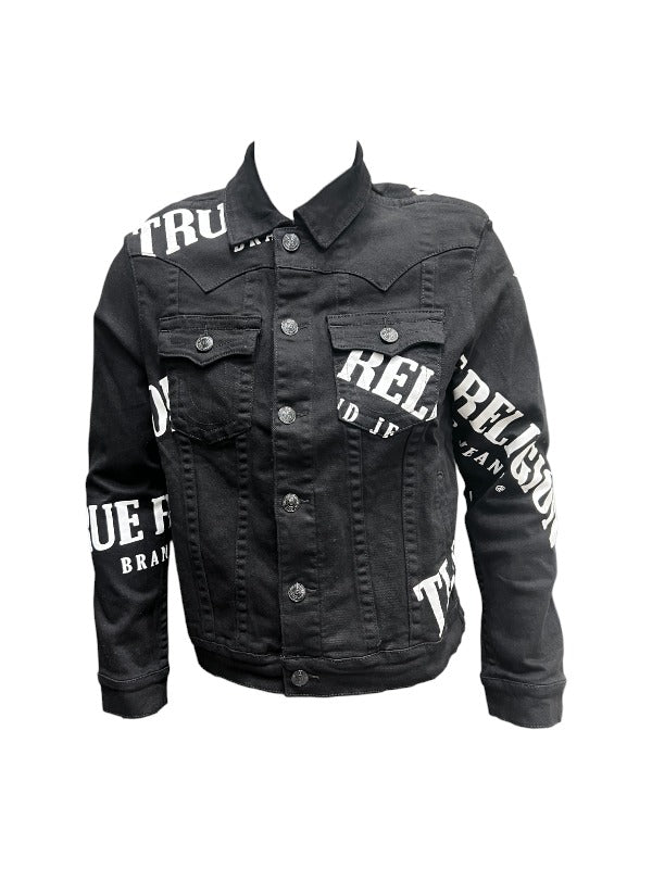 True Religion Jacket Jimmy Denim Logo Black