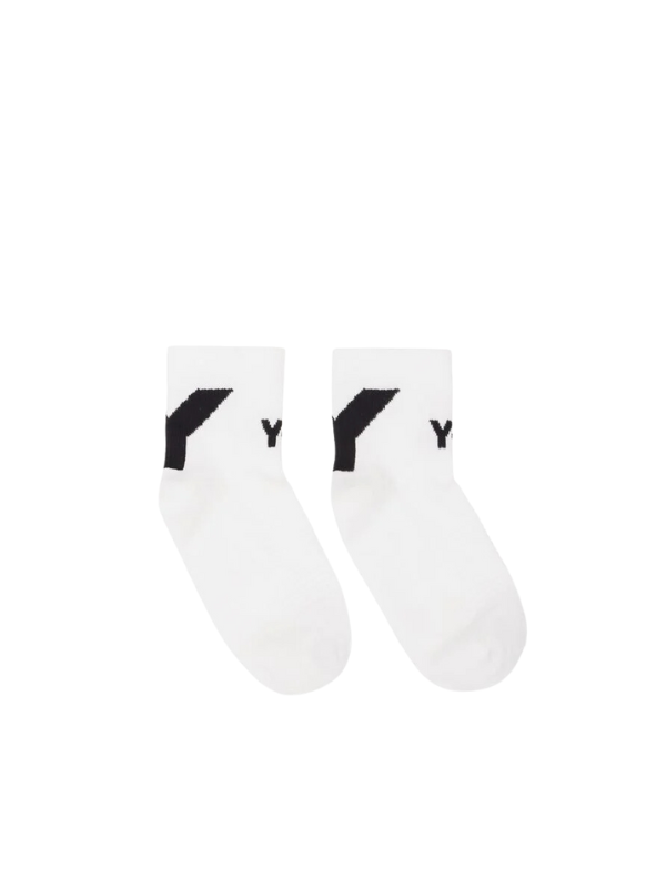 Y-3 Socks Lo Logo White