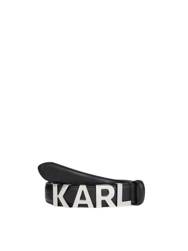 Karl Lagerfeld Belt Logo Black
