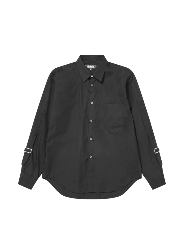 Comme Des Garcons Shirt Buckled Sleeve Black