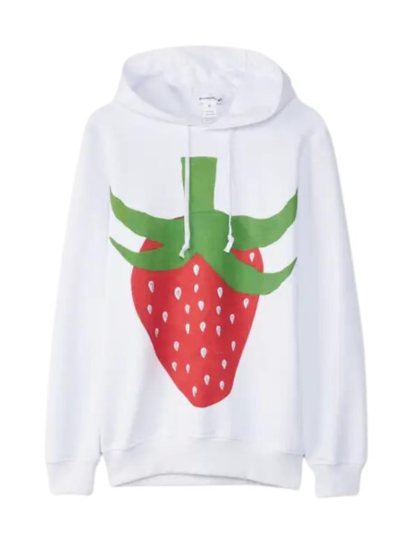 Comme Des Garcons Sweater Strawberry White