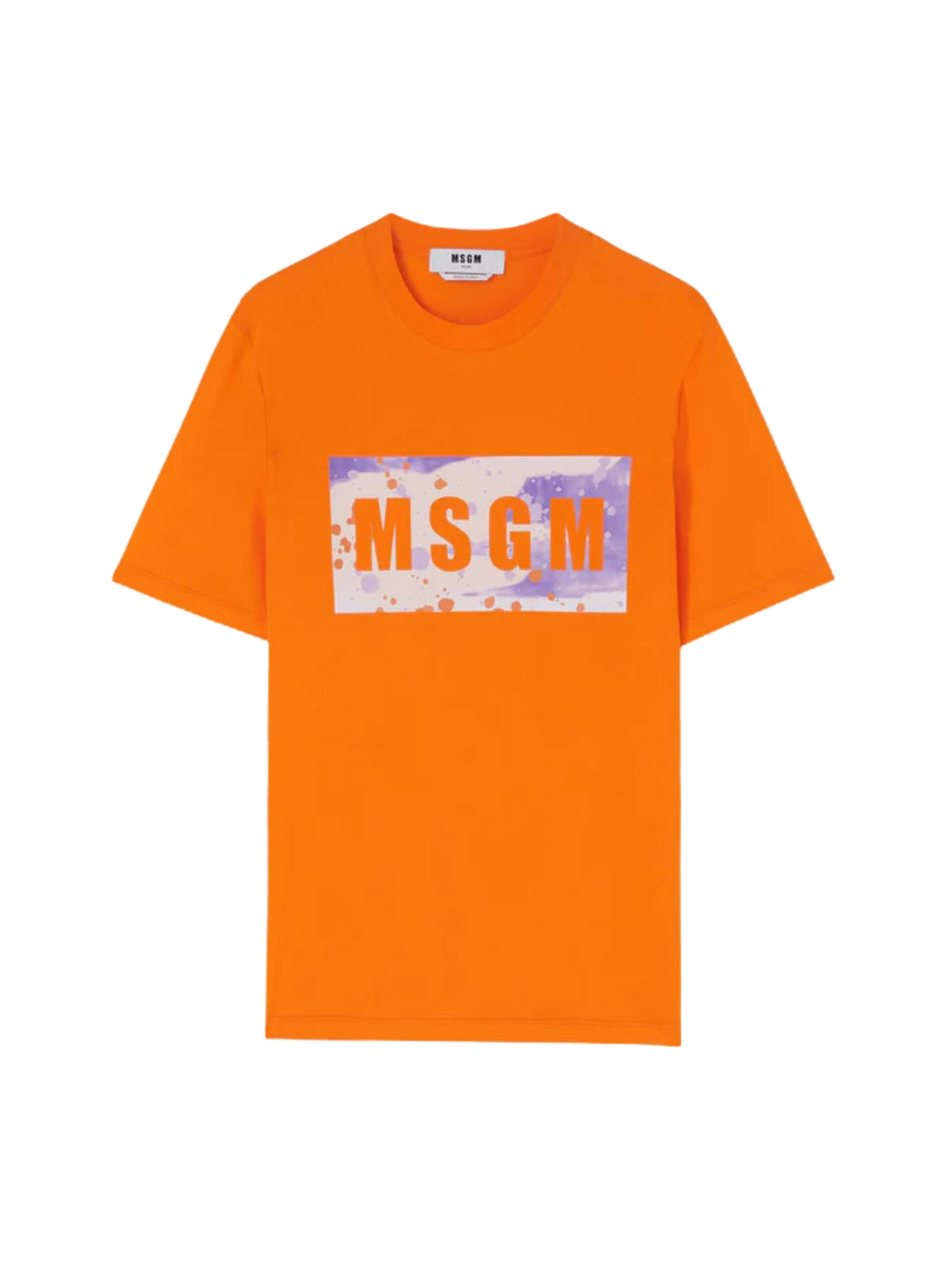 MSGM T-Shirt  Bold Logo Orange