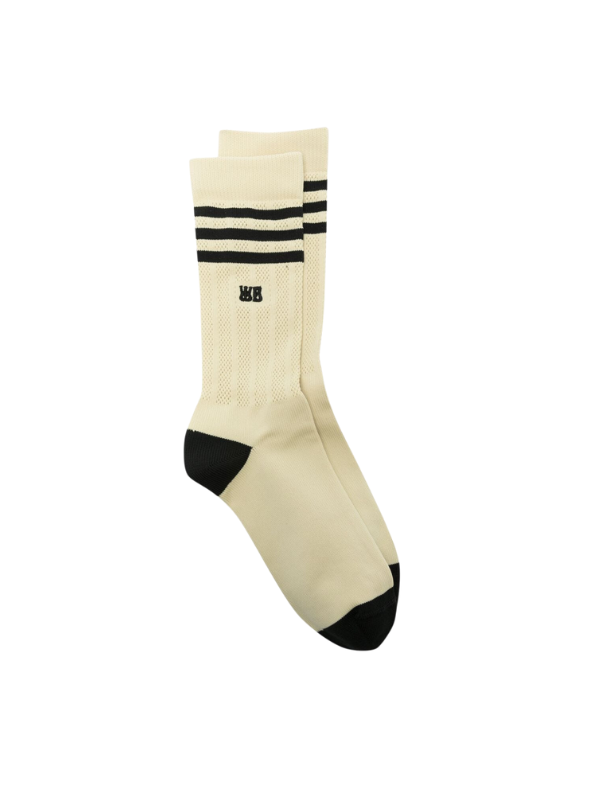 Y-3 Socks Logo Black-White