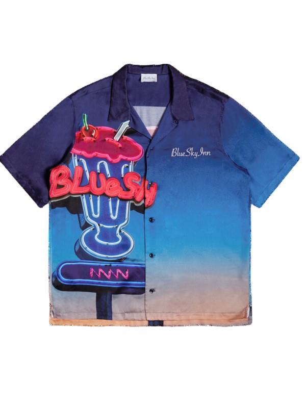 Blue Sky Inn Shirt Milkshake Blue-Pink