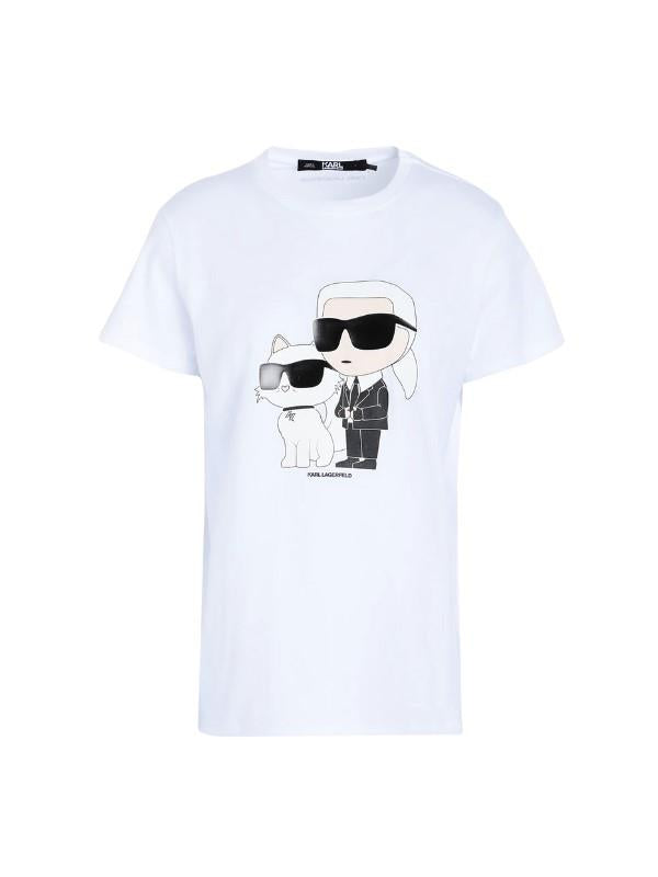 Karl Lagerfeld T-Shirt Choupette & Karl White