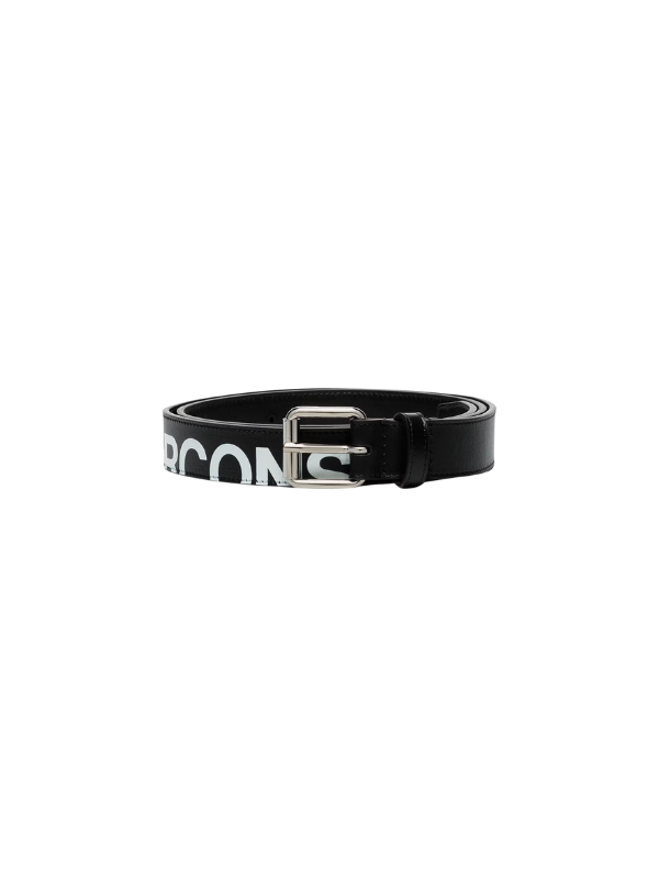 Comme Des Garcons Belt Logo Black