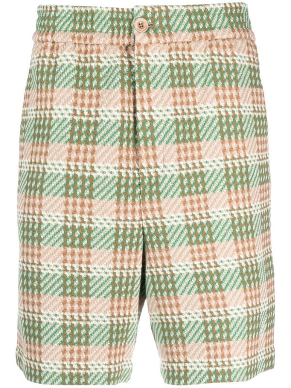 Drole De Monsieur Shorts Pattern Green