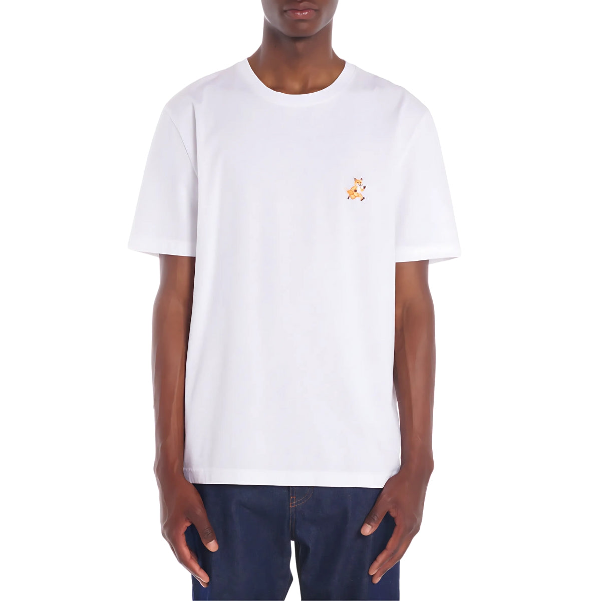 Maison Kitsune T-Shirt Speedy Fox Patch White