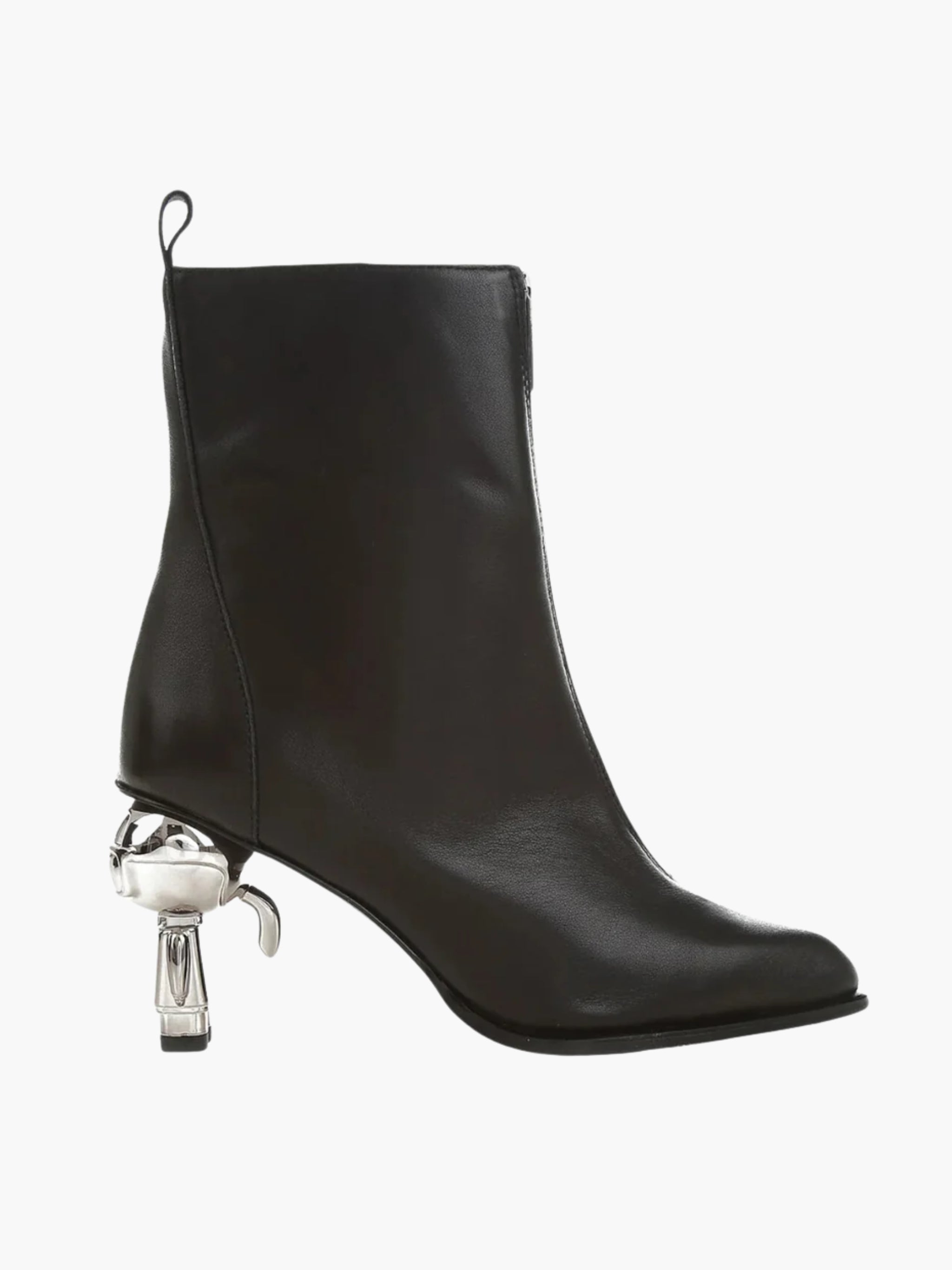 Karl Lagerfeld Heel Ikon Zip Ankle Black