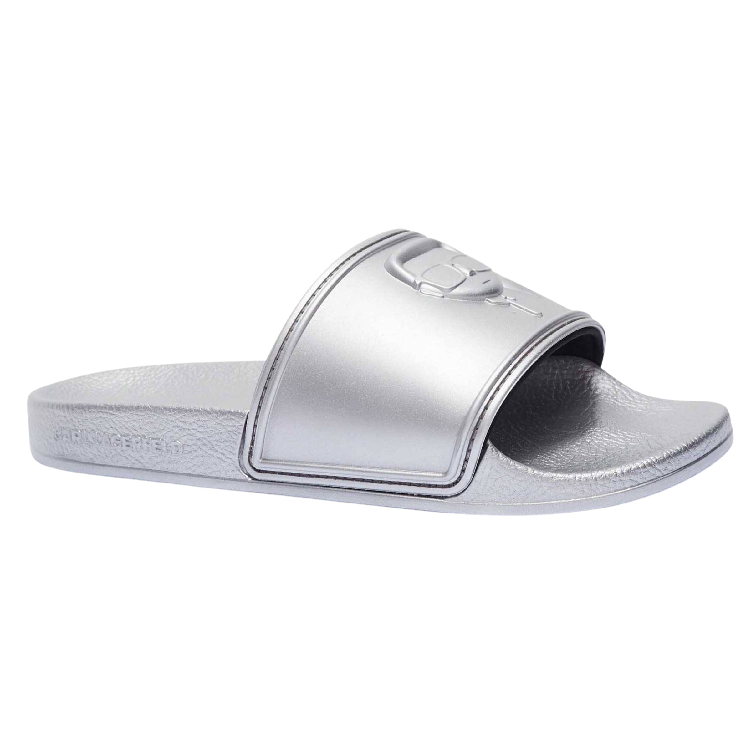Karl Lagerfeld Slide Ladies Kondo 2.0 Nft Relief Silver