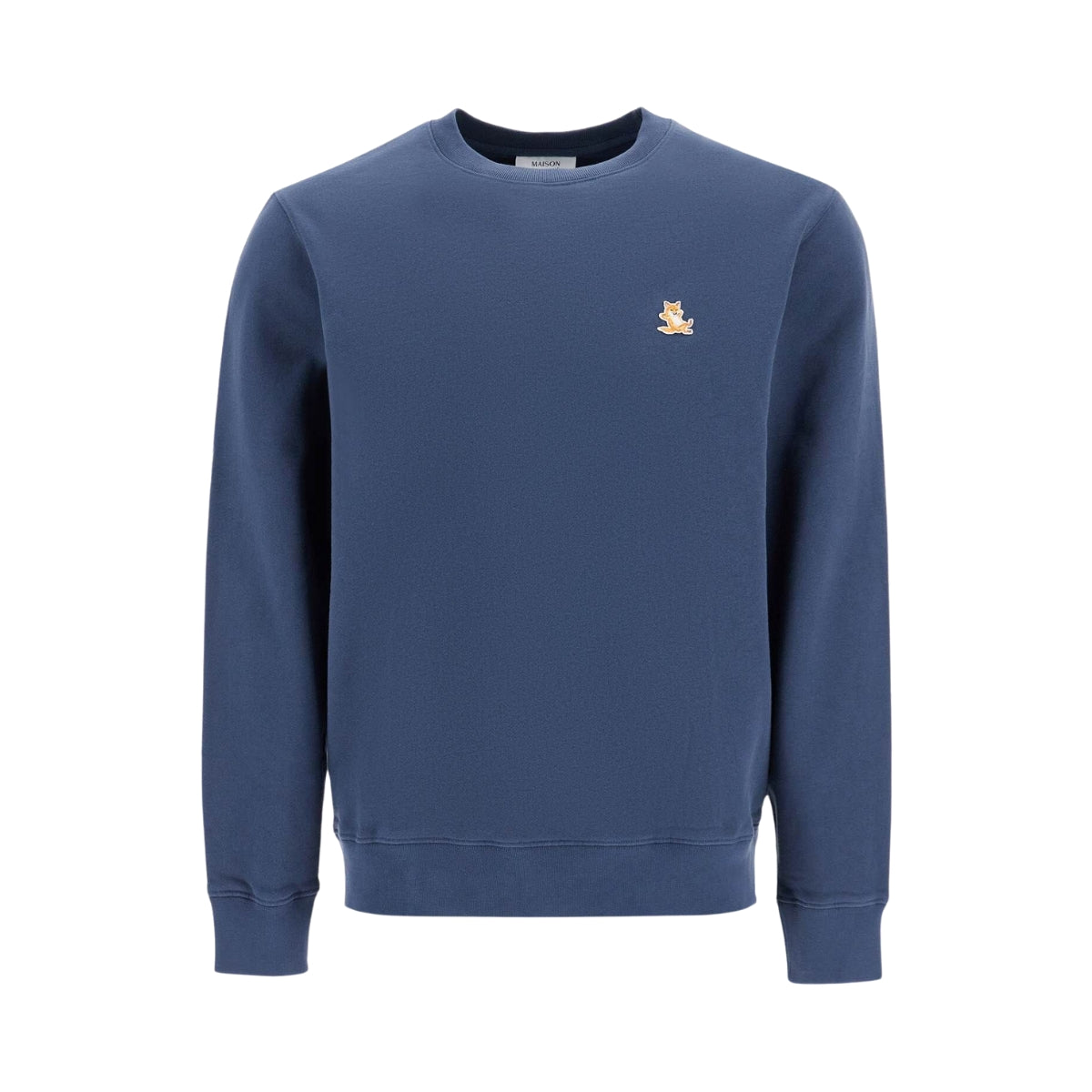 Maison Kitsune Sweater Fox Head Patch Eclipse Blue