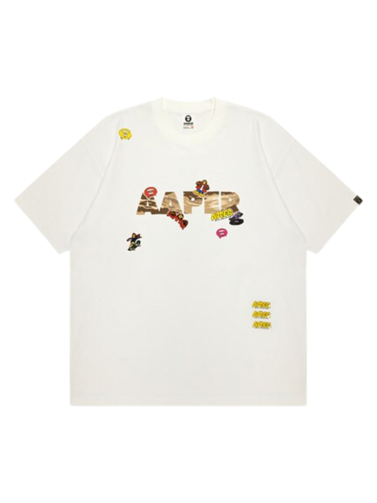 Aape T-Shirt Playful Logo White