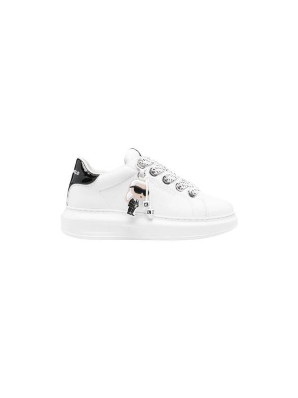 Karl Lagerfeld Ladies Sneaker Kapri Pendant White