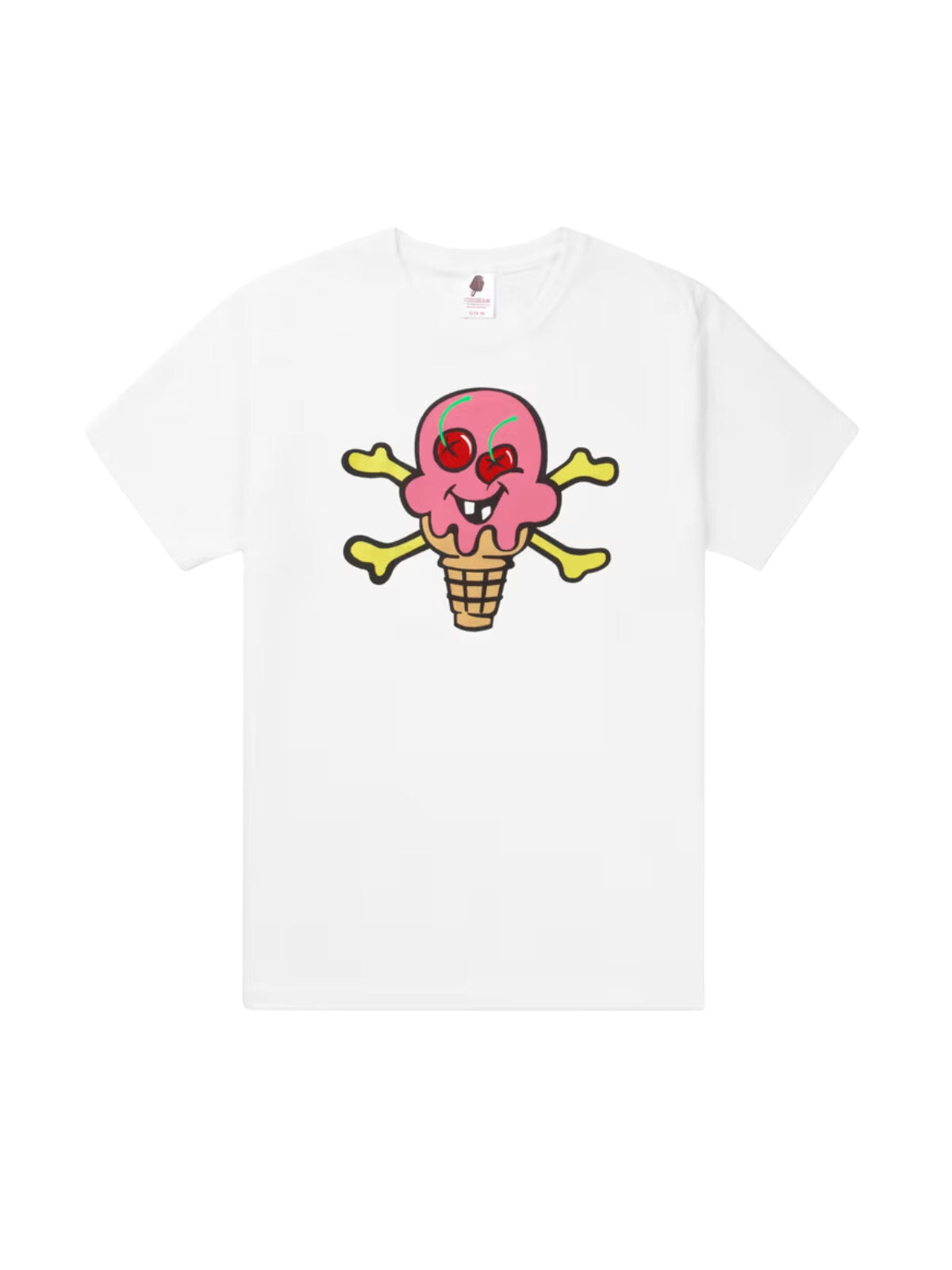 Ice-Cream T-Shirt Cones & Bones White