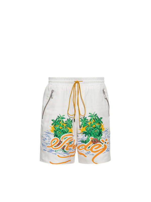 Rhude Shorts Palms White