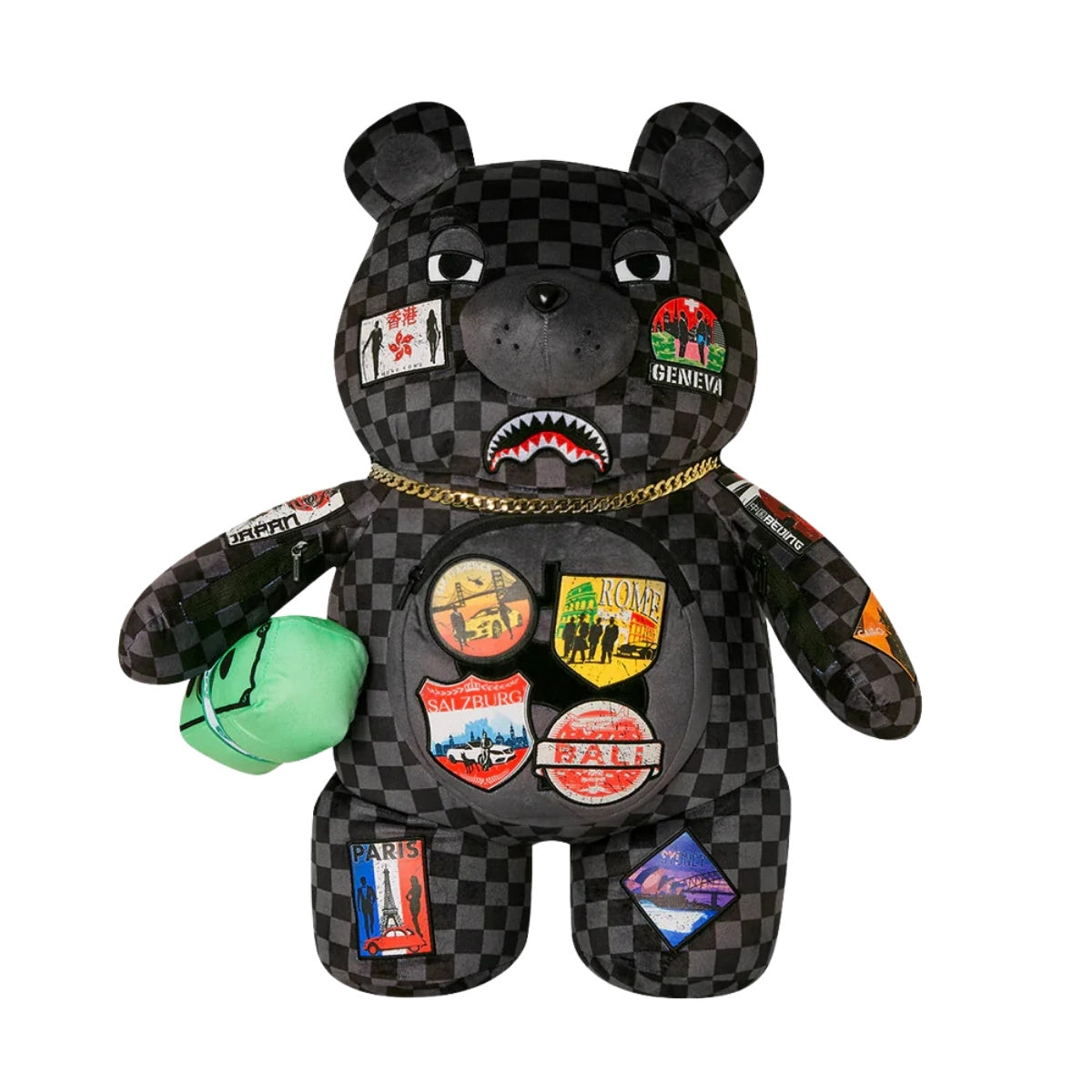 Spray Ground Bag  Backpack Global Mogul Money Bear Multi