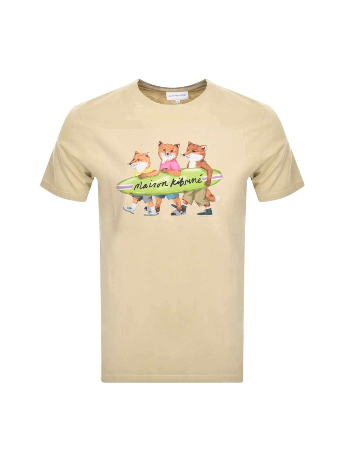 Maison Kitsune T-Shirt Tropical Band Comfort White