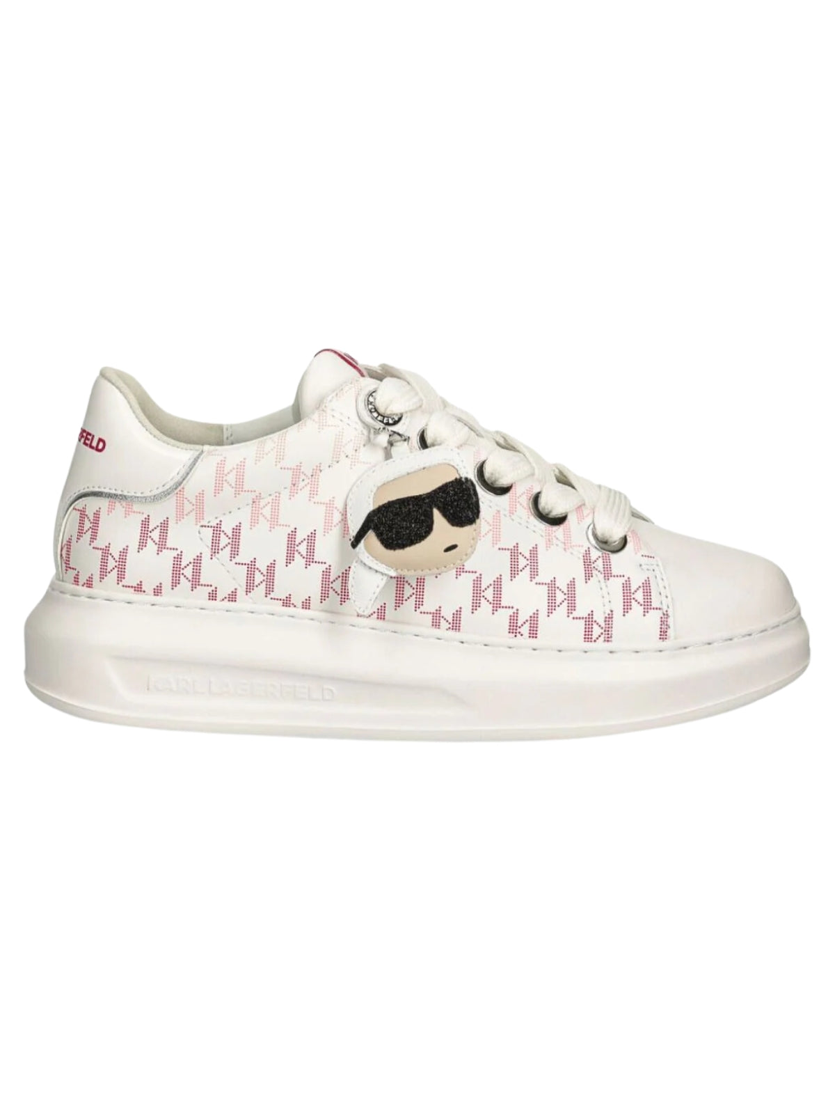 Karl Lagerfeld Sneaker Ladies Kapri Nft Monogram Pink-White