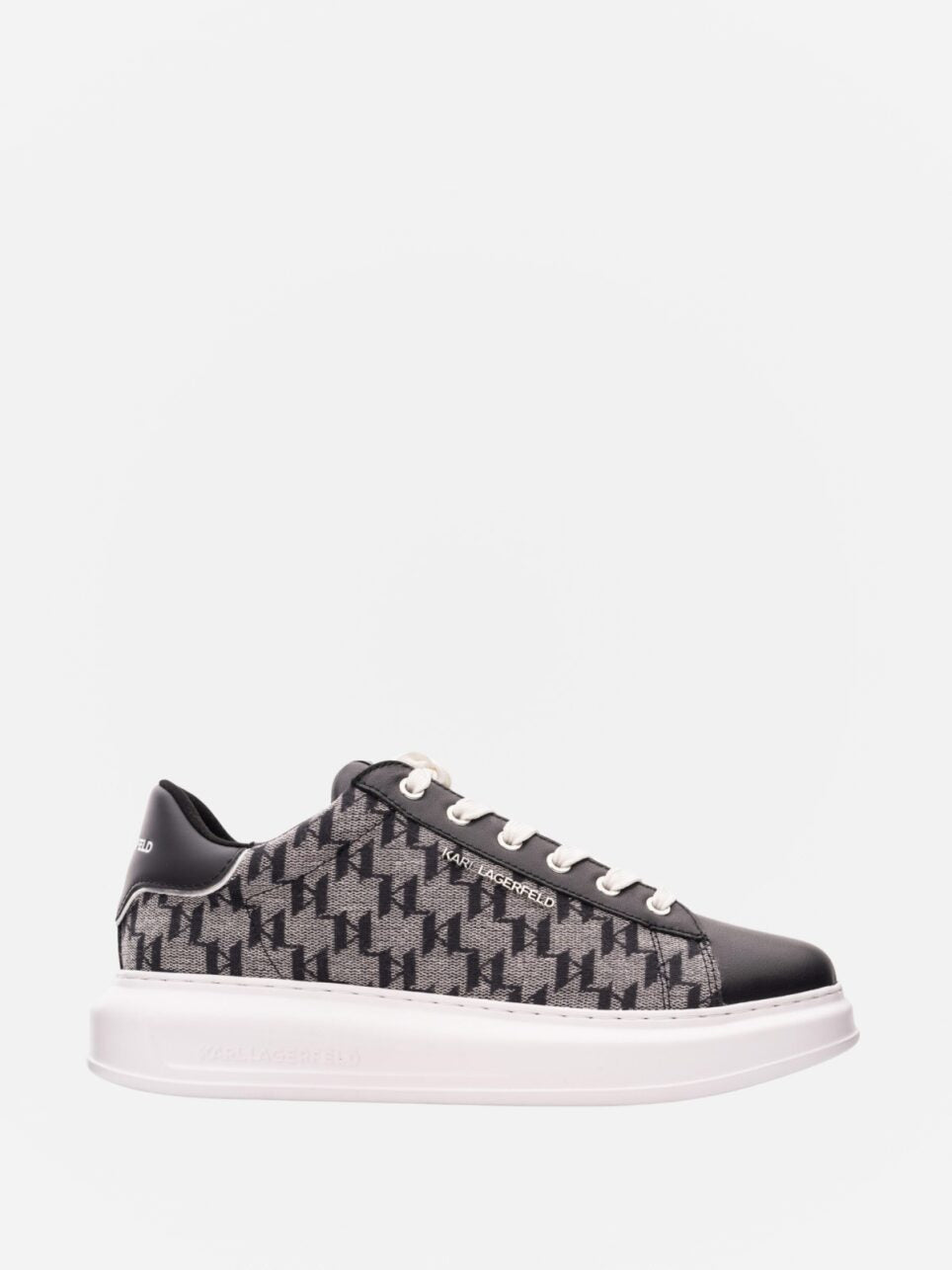 Karl Lagerfeld Sneakers Kapri Jacquard Lace Black