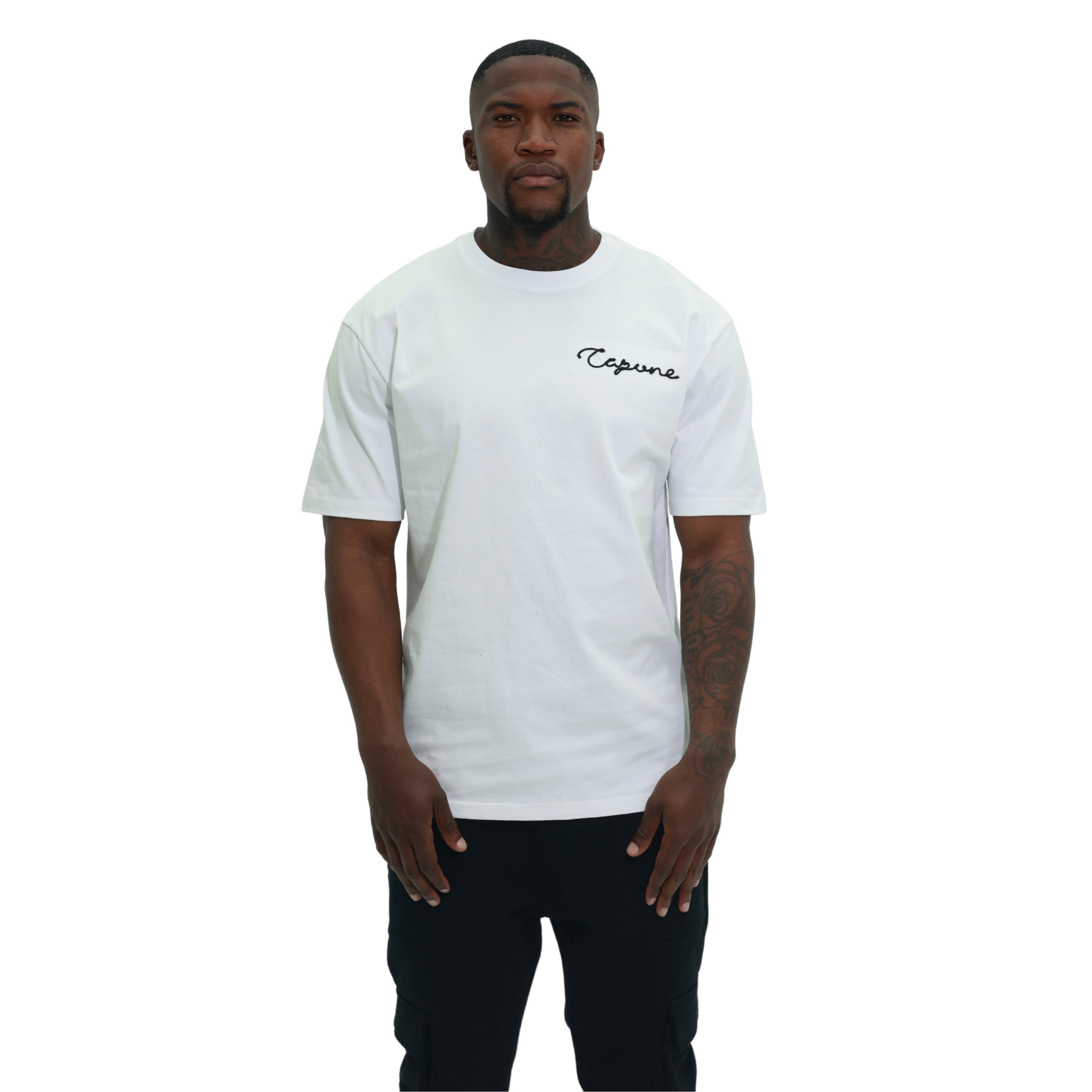 Capone T-Shirt Back Floral Print White
