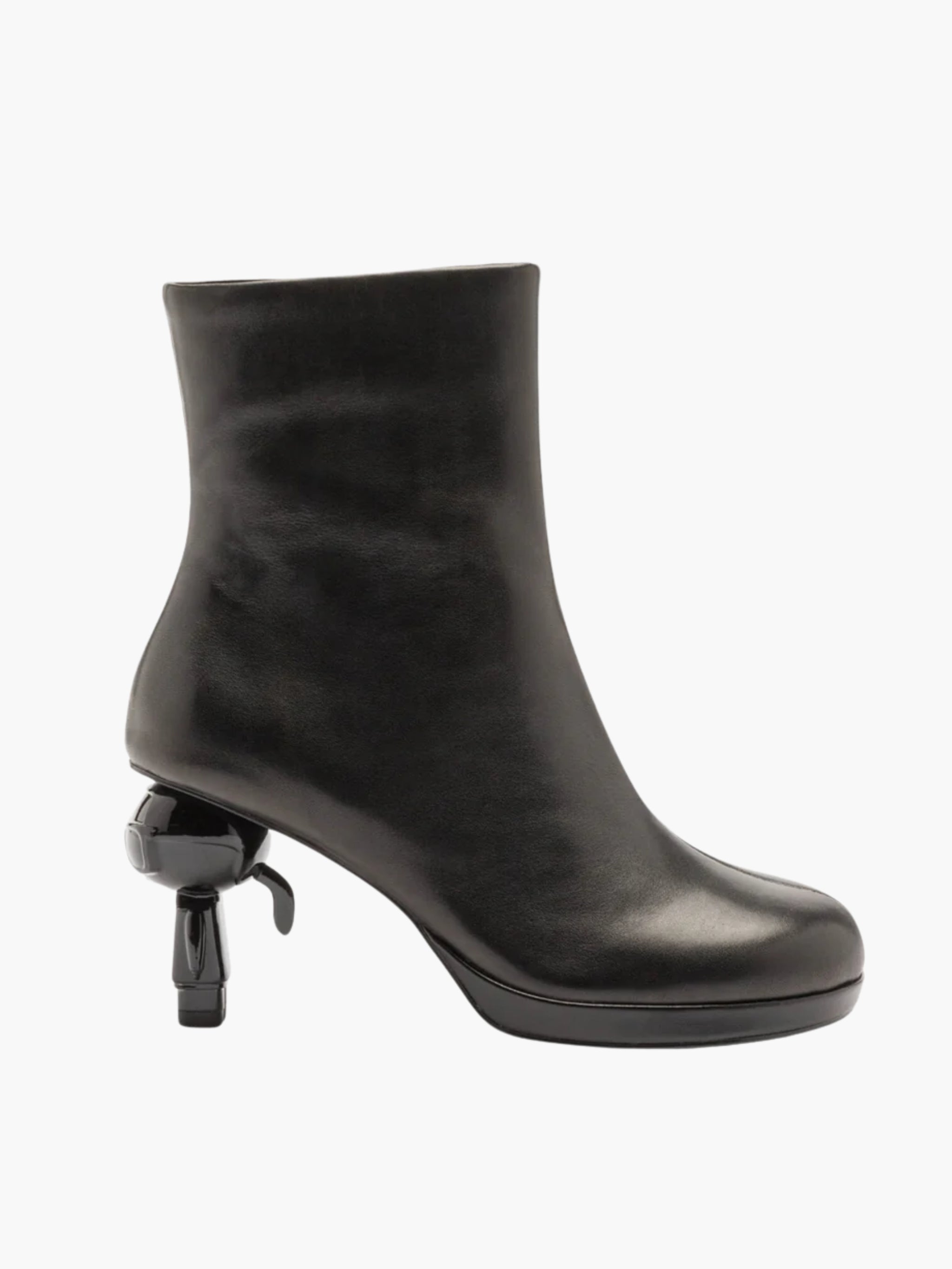 Karl Lagerfeld Heel Ikon Island Midi Zip Black