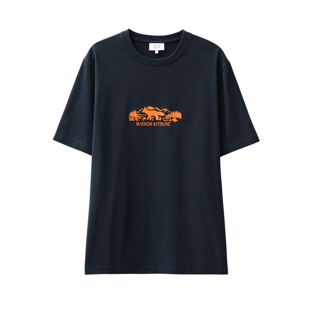 Maison Kitsune T-Shirt Outdoor Profile Box Navy