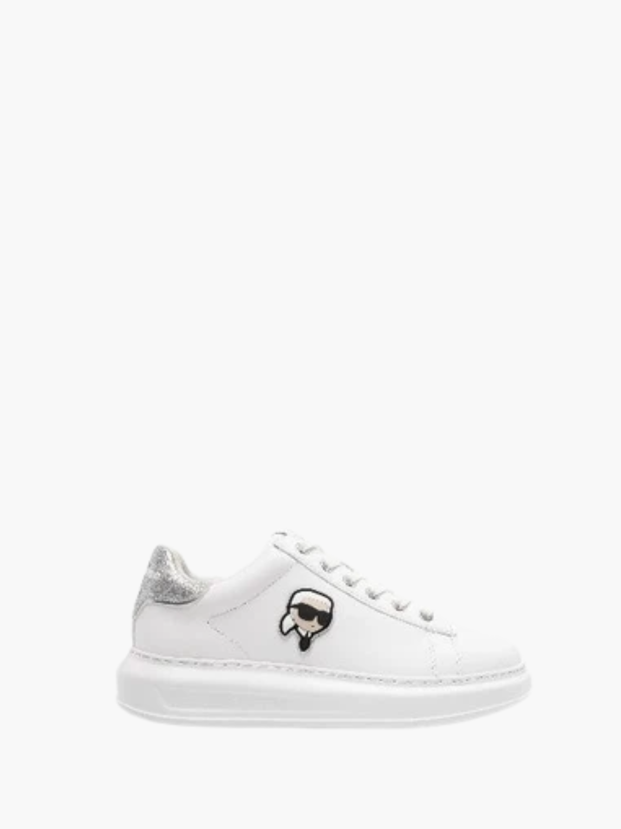 Karl Lagerfeld Sneaker Klls55 Kapri Nft Lo Lace White-Silver