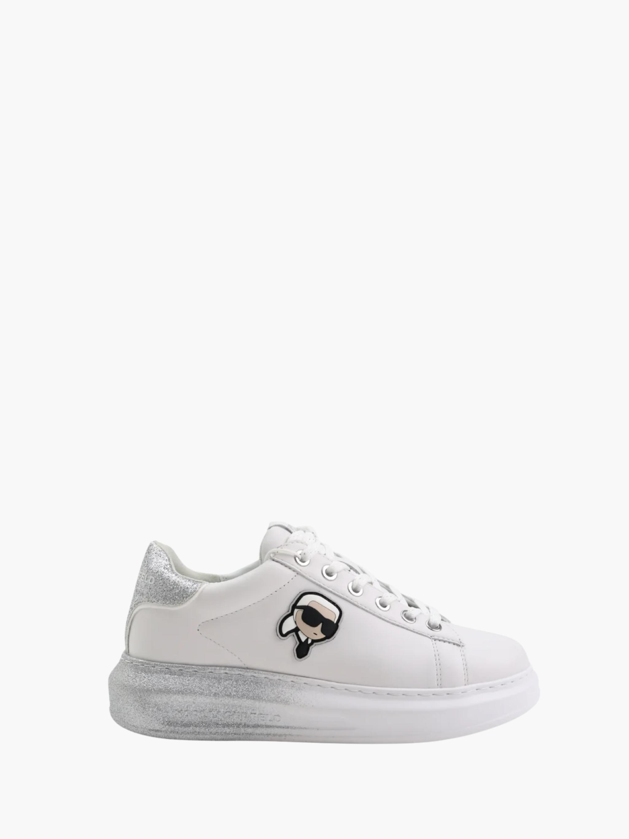 Karl Lagerfeld Sneaker KLL299 Kapri Ombre Nft Lo Lace White Lthr W/Silver