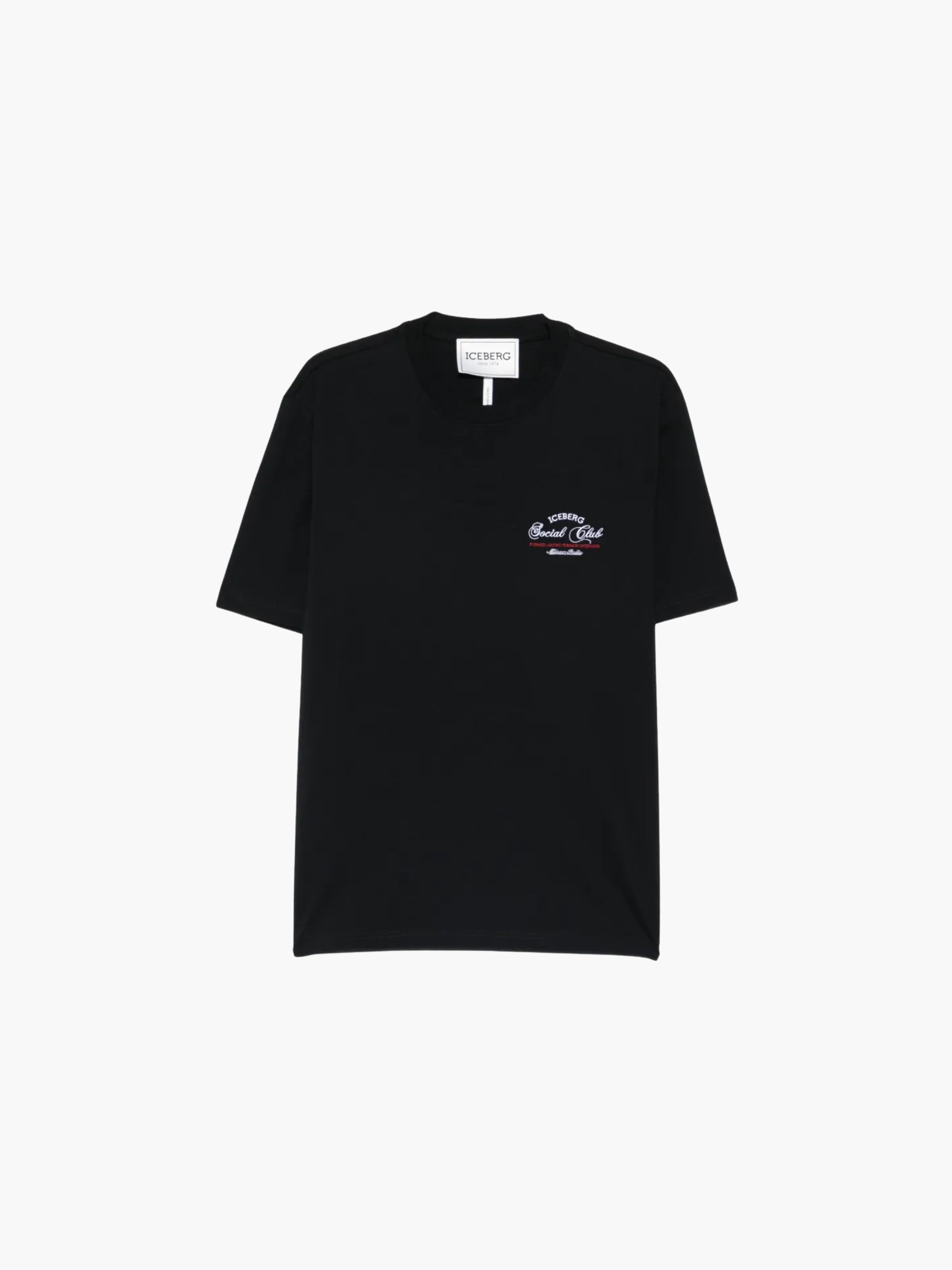 Iceberg T-Shirt Social Club Logo Crew Black