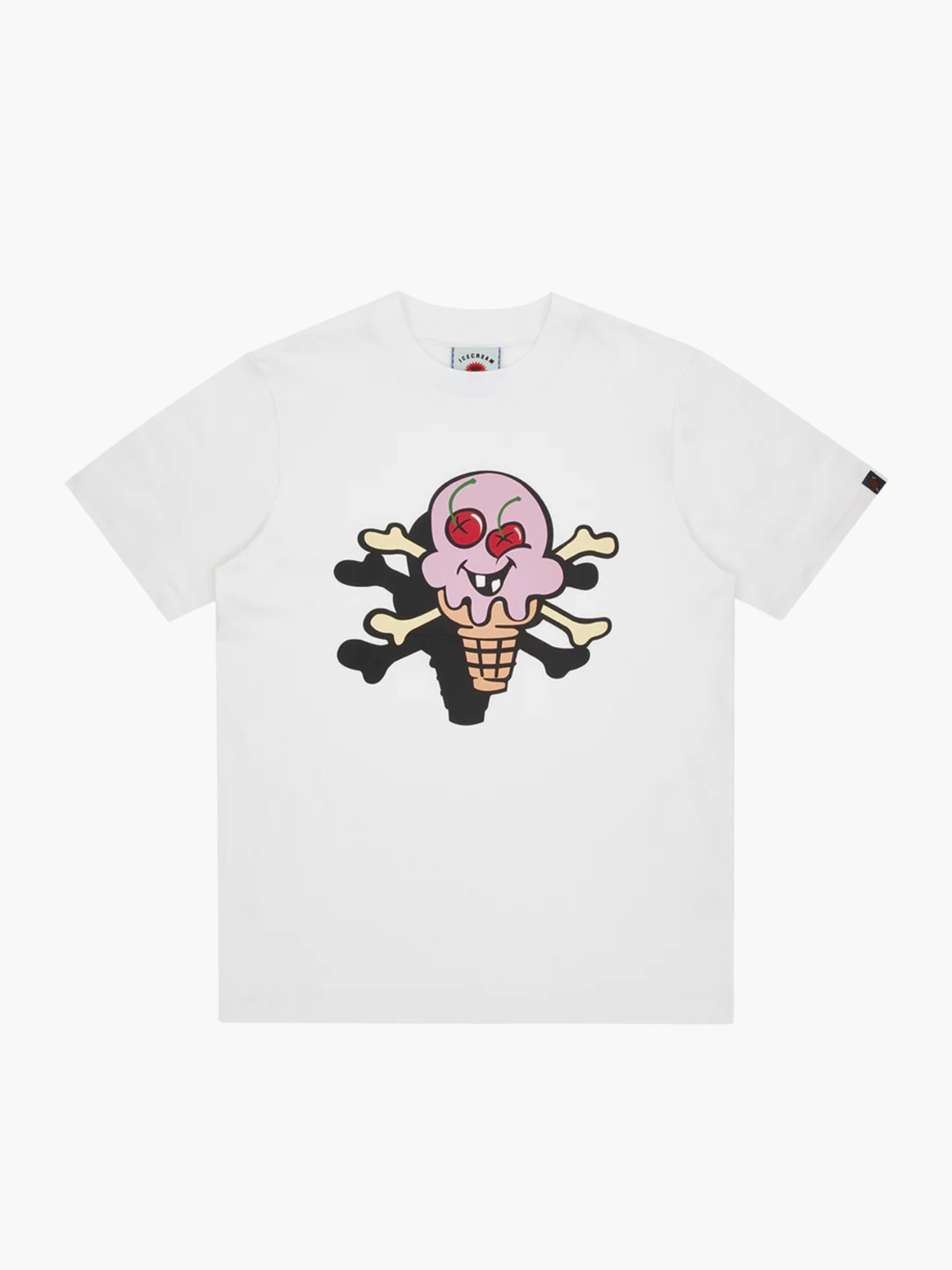 Ice-cream T-Shirt Cones & Bones White