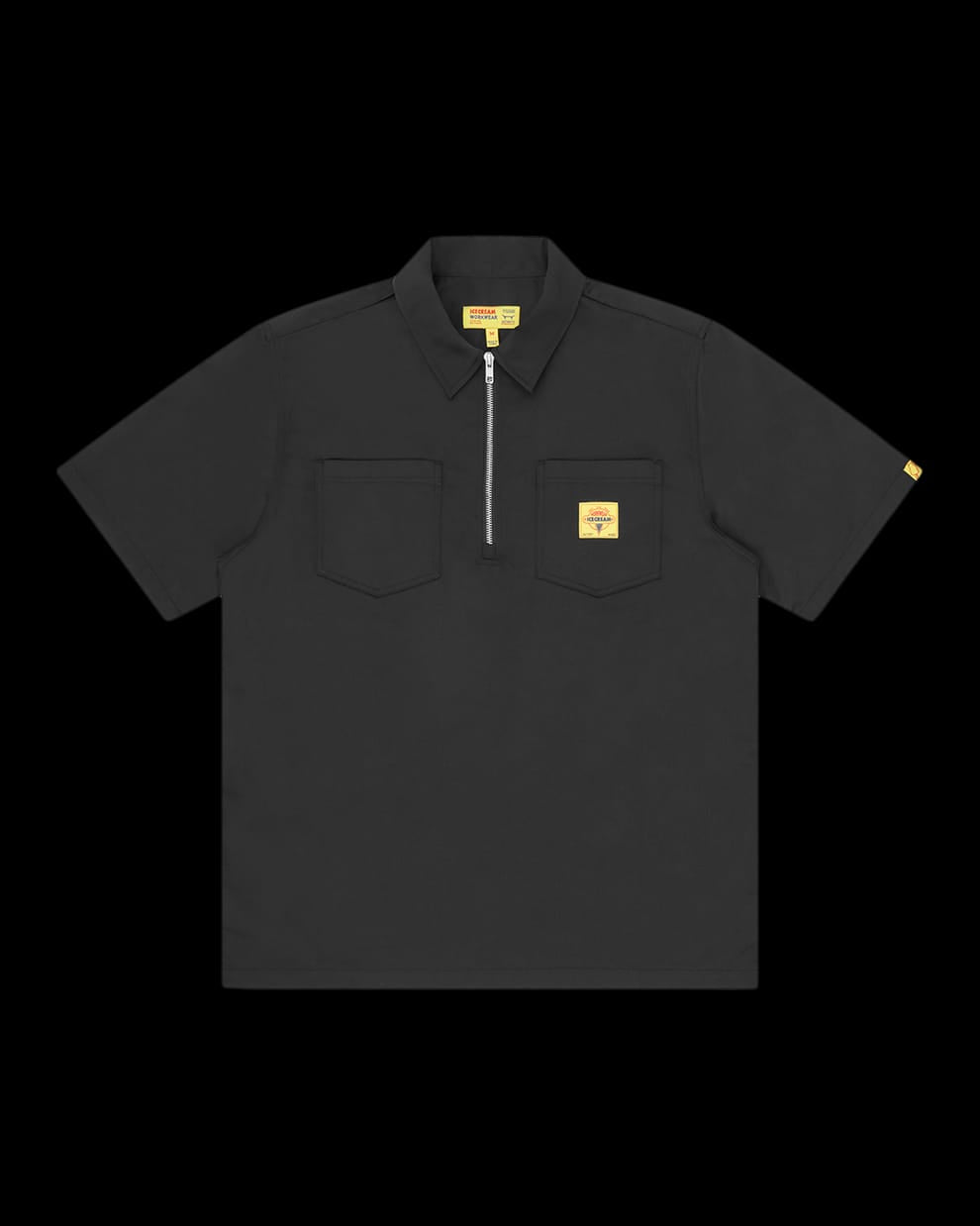 Ice-cream Golfer Quarter Zip  Work Black