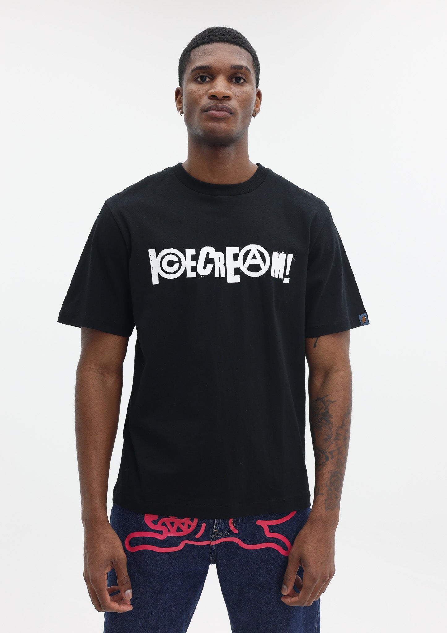 Ice Cream T-Shir Anarchy T Black