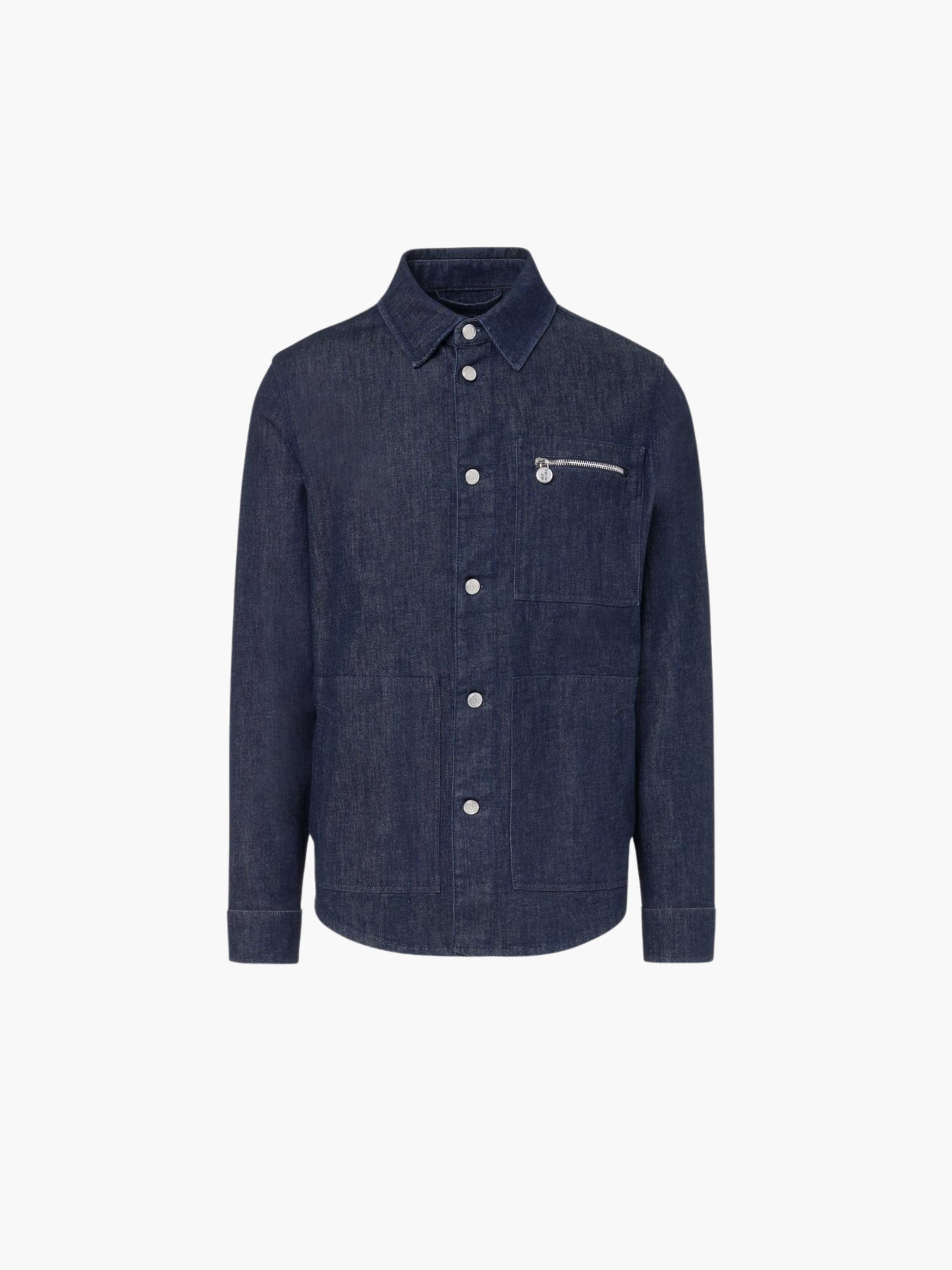 Iceberg Jeans Jacket Button Up Ls Denim