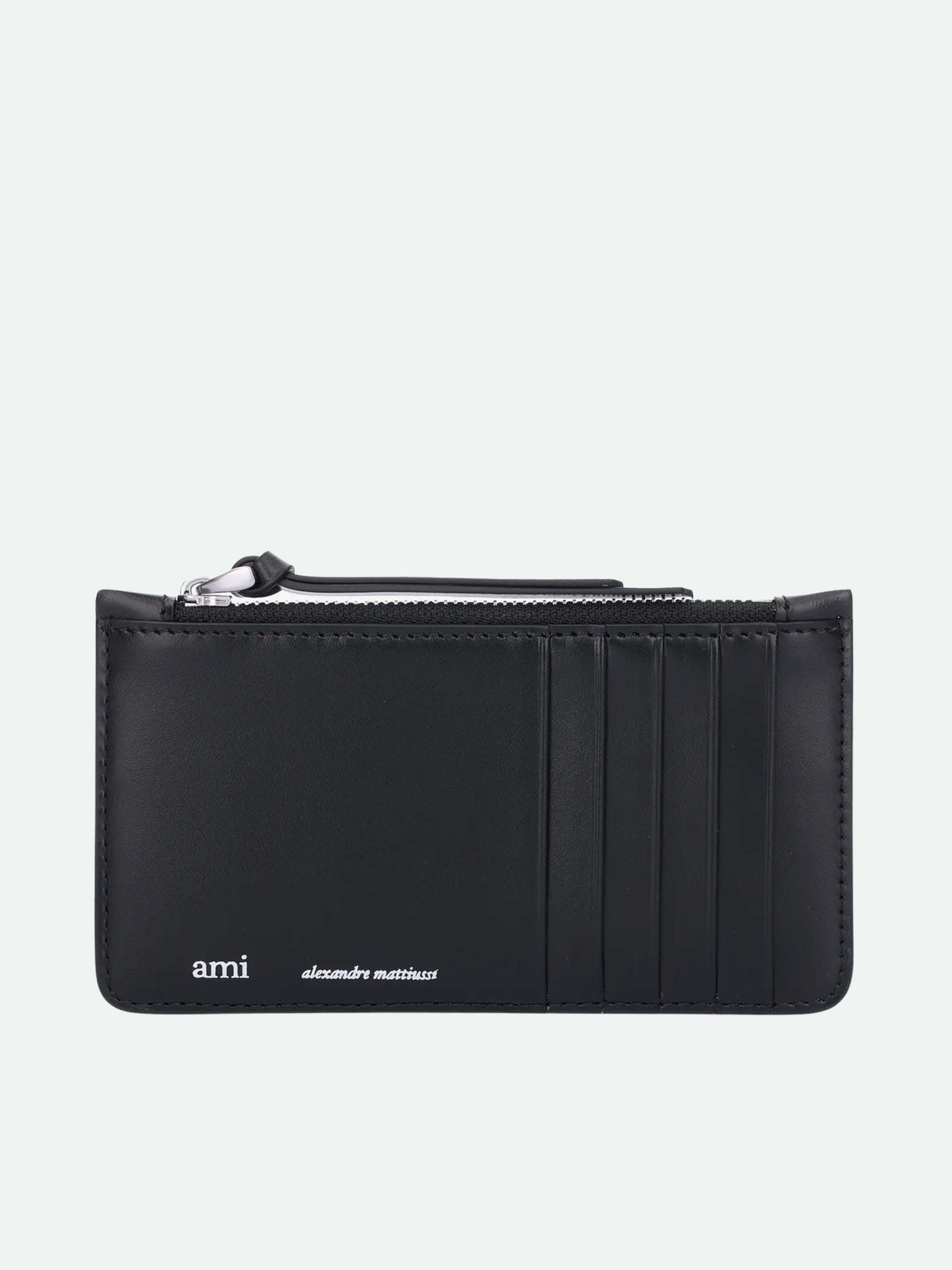 Ami   Wallet Card-Holder Logo Black