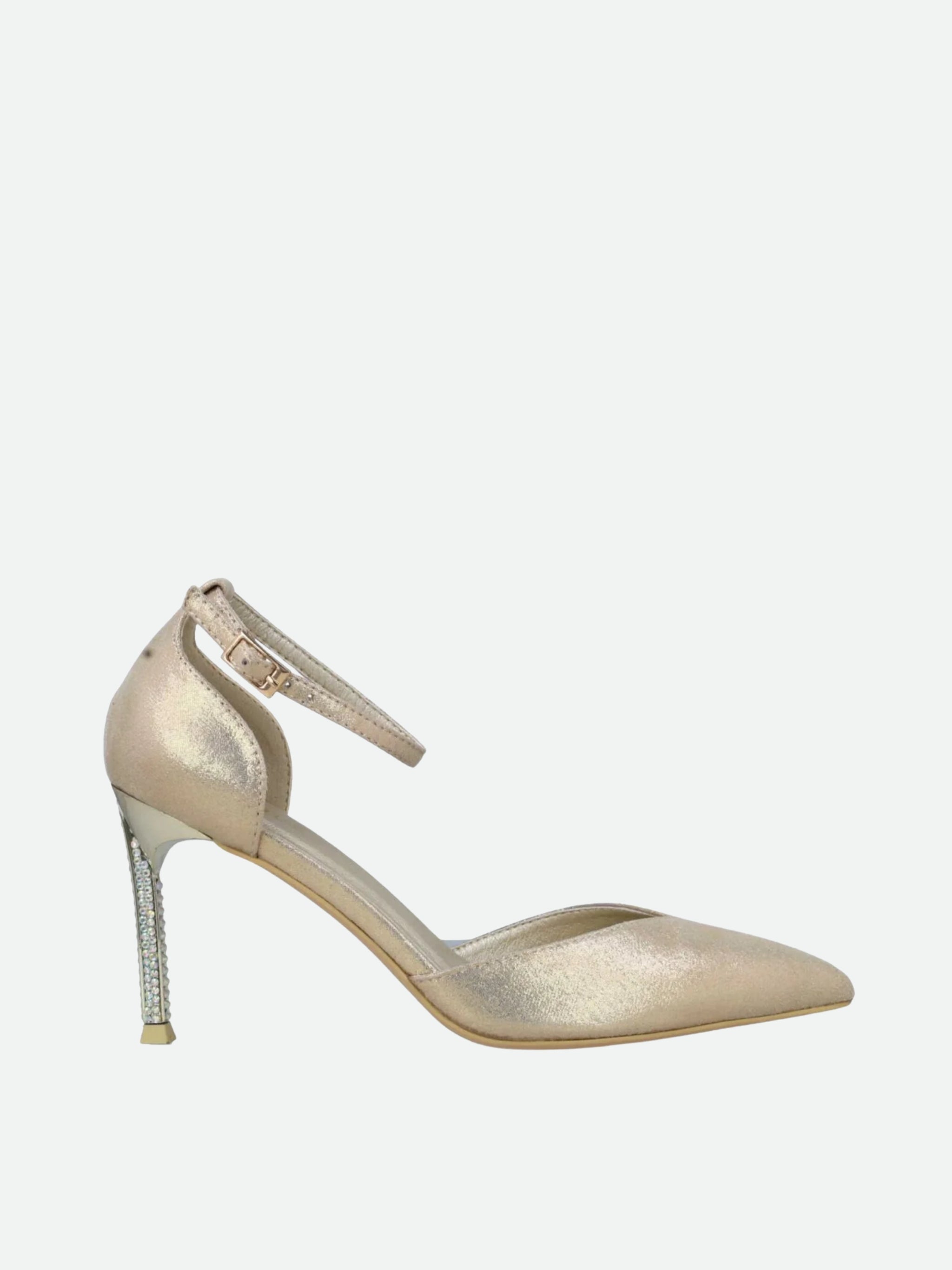 Menbur Heel Mh13 High Metallic Shine Painted Gold