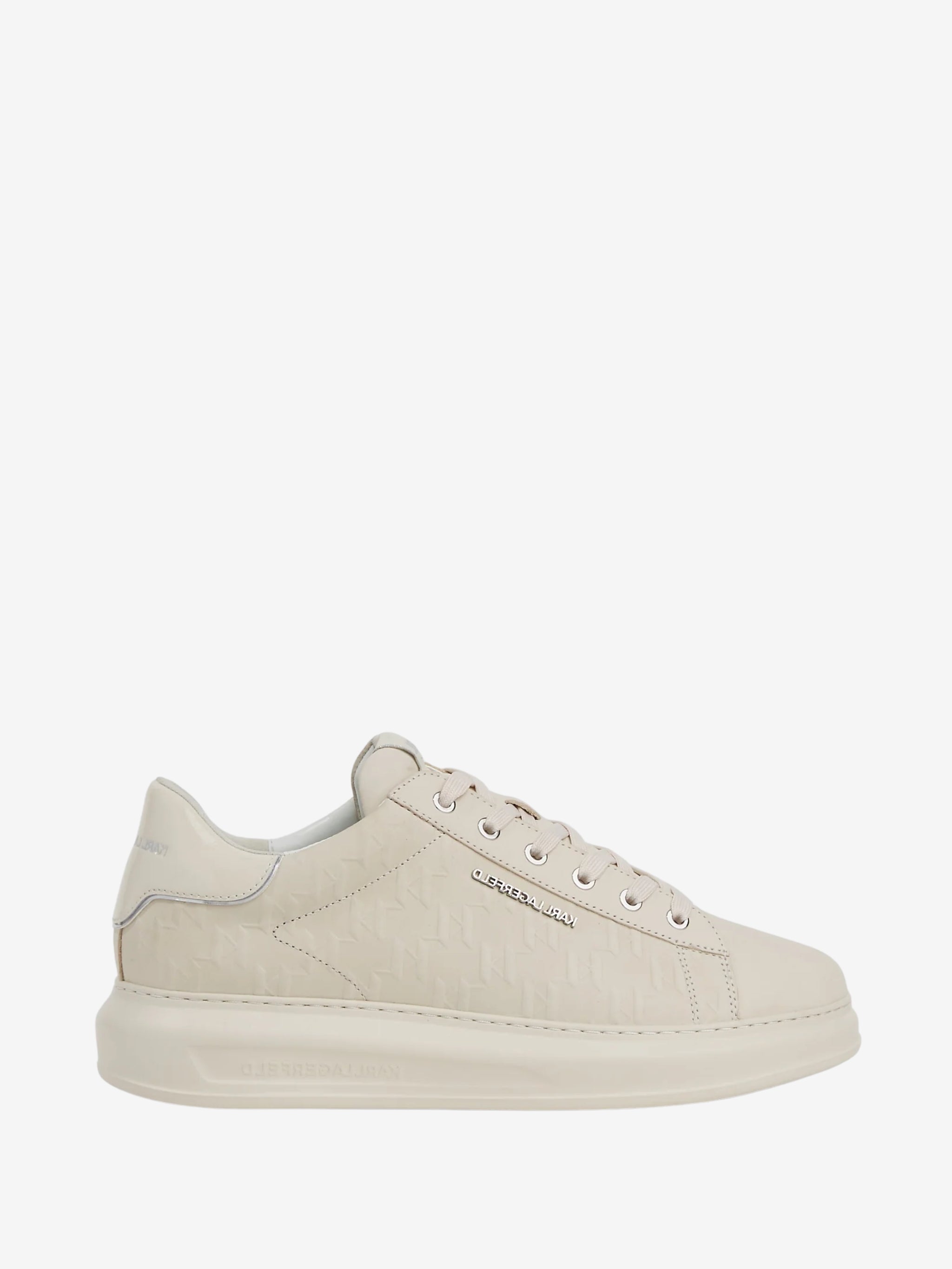 Karl Lagerfeld Sneaker Kl581 Kapri Monogram Emboss Lo Off White Nubuck