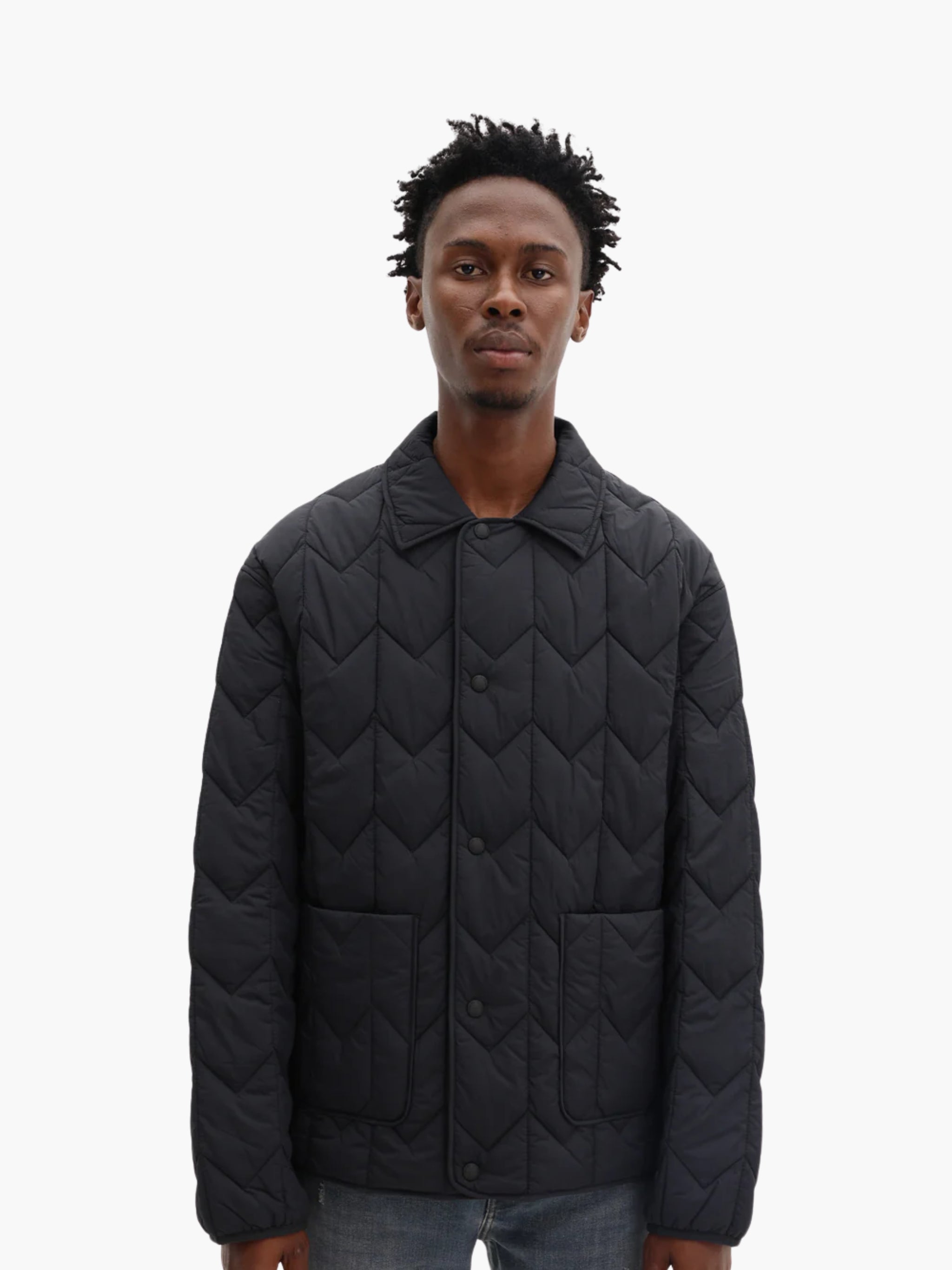 ジャケット・アウター maisonkitsune OLY EXPLORER JACKET Maison Kitsune Jacket Quilted Blouson Black