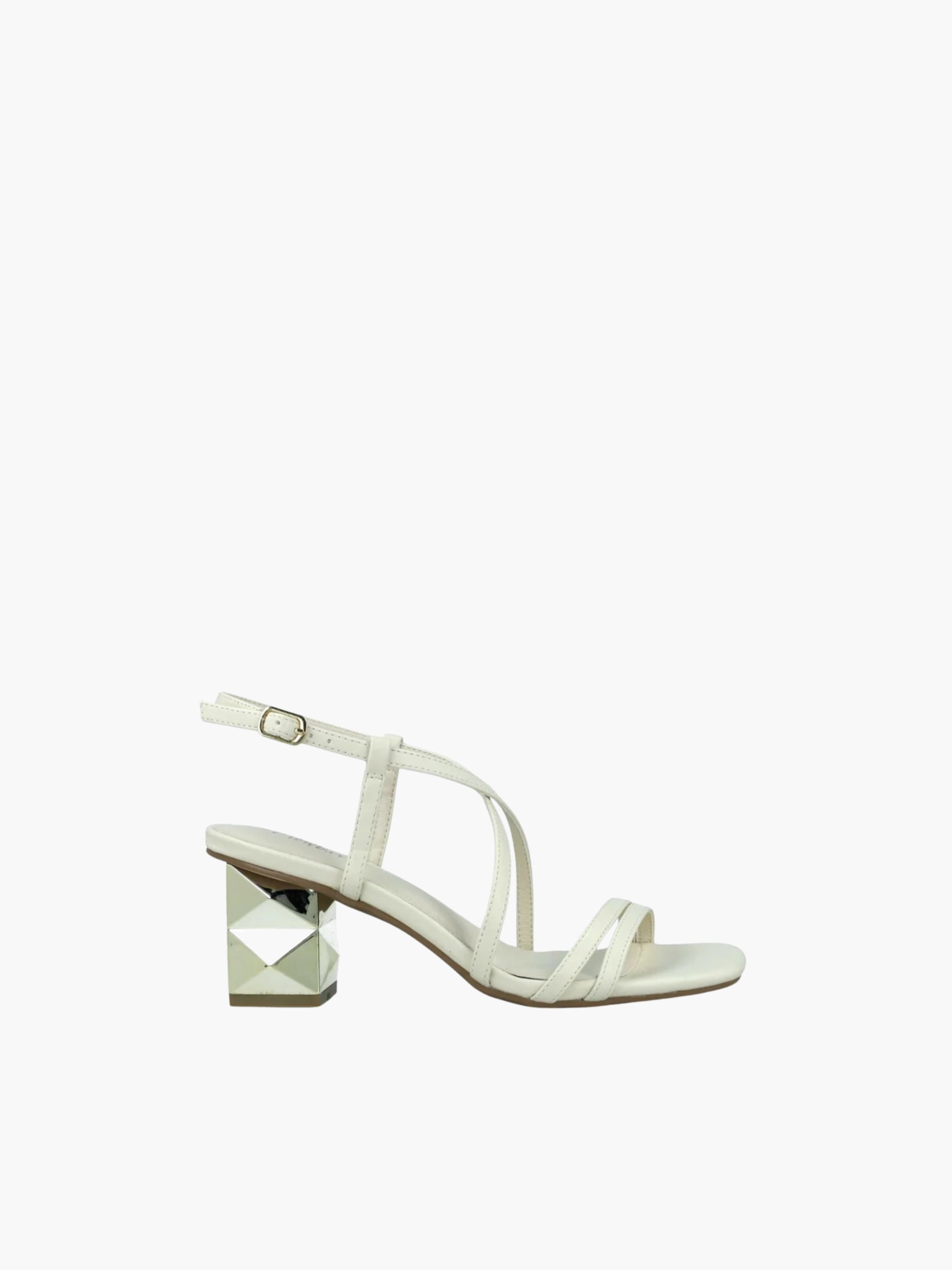 Menbur Heels Diamond Heel White
