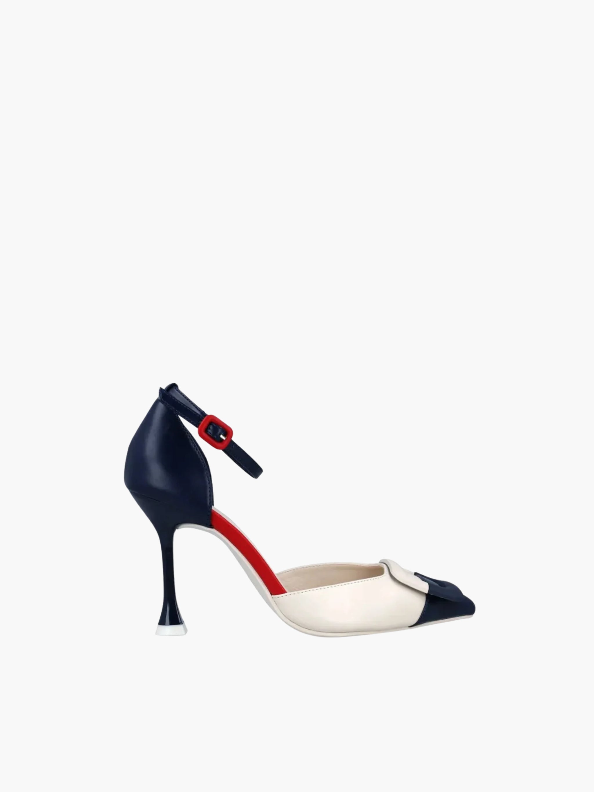 Menbur Heel Mh1 High Colour Block Navy