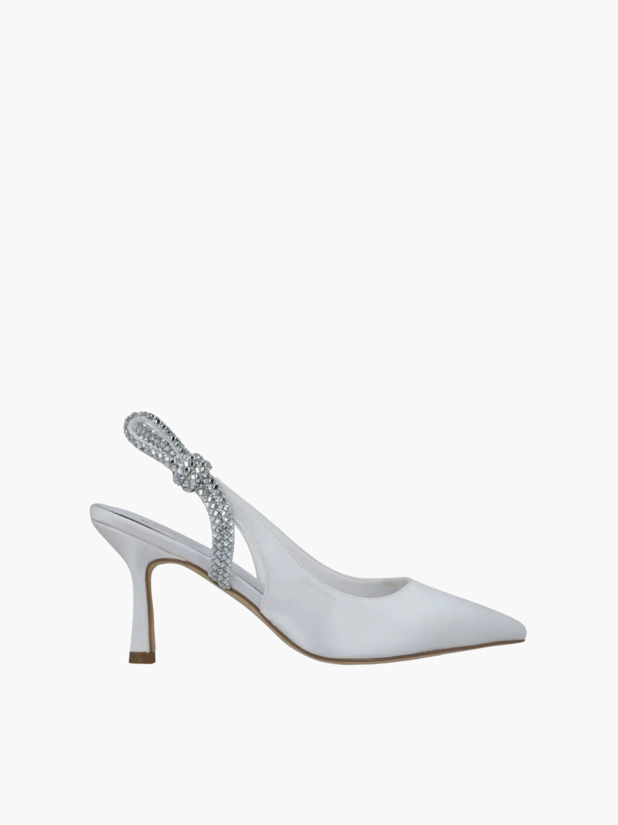 Menbur Heel Mm28 Mid Low Pointy Ivory