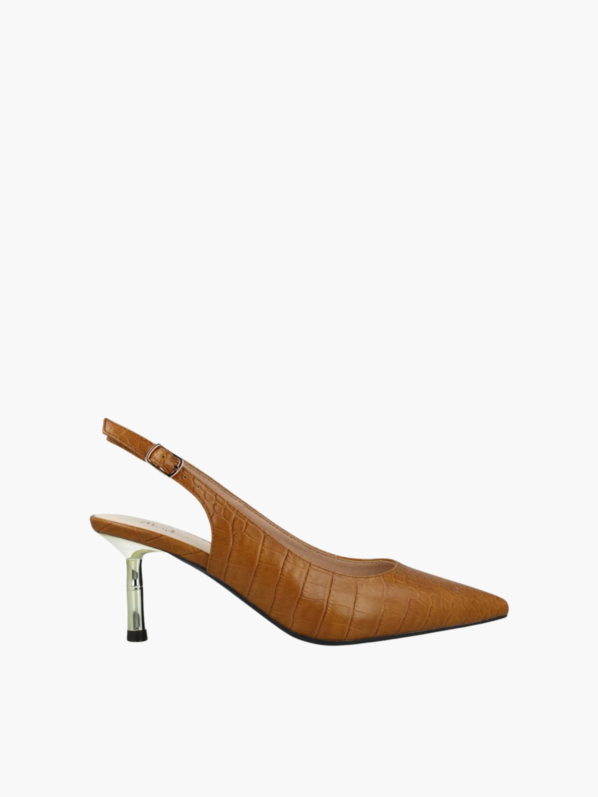 Menbur Heel Mm71 Mid Low Strappy Tan