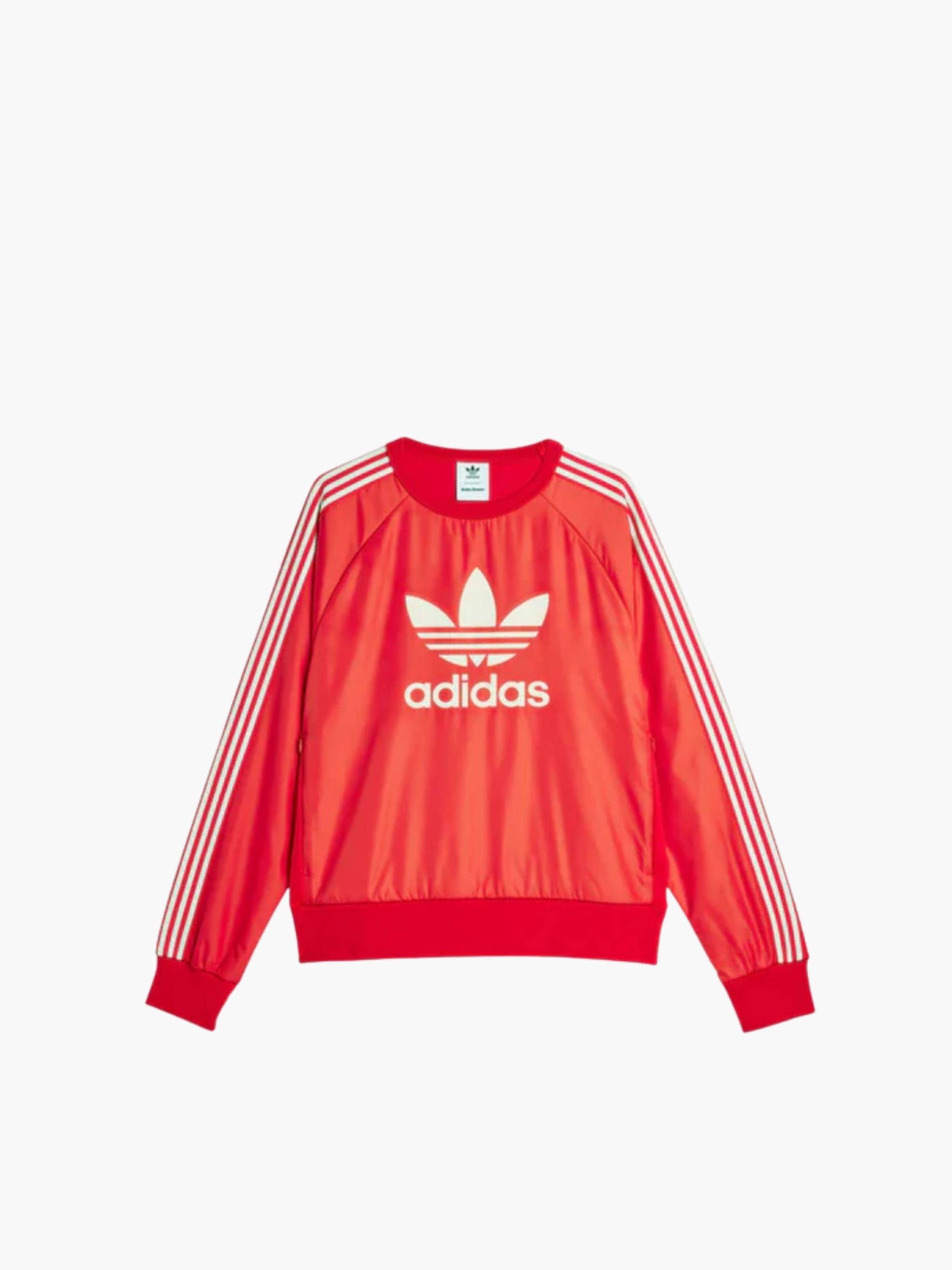 Adidas T-Shirt Long Sleeve Nylon Logo Red