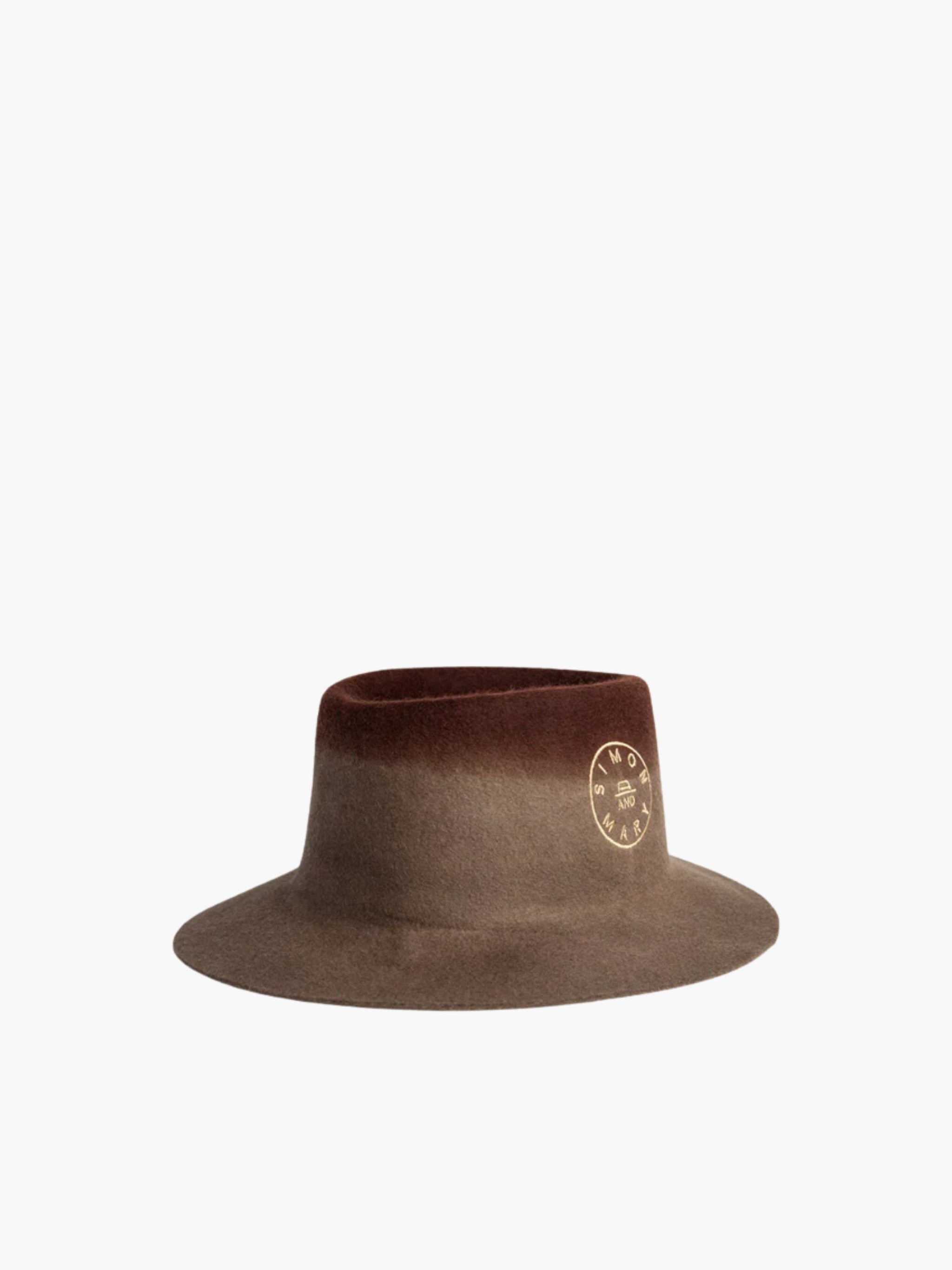 Simon & Mary Hat Oreste Fold Brown